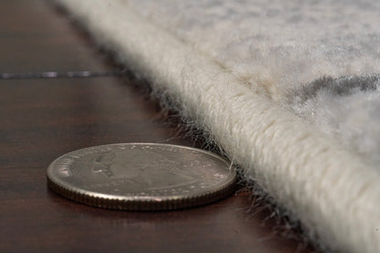 Eclipse Modern Cream/Grey/Dark Grey Geometric Medium Pile Rug