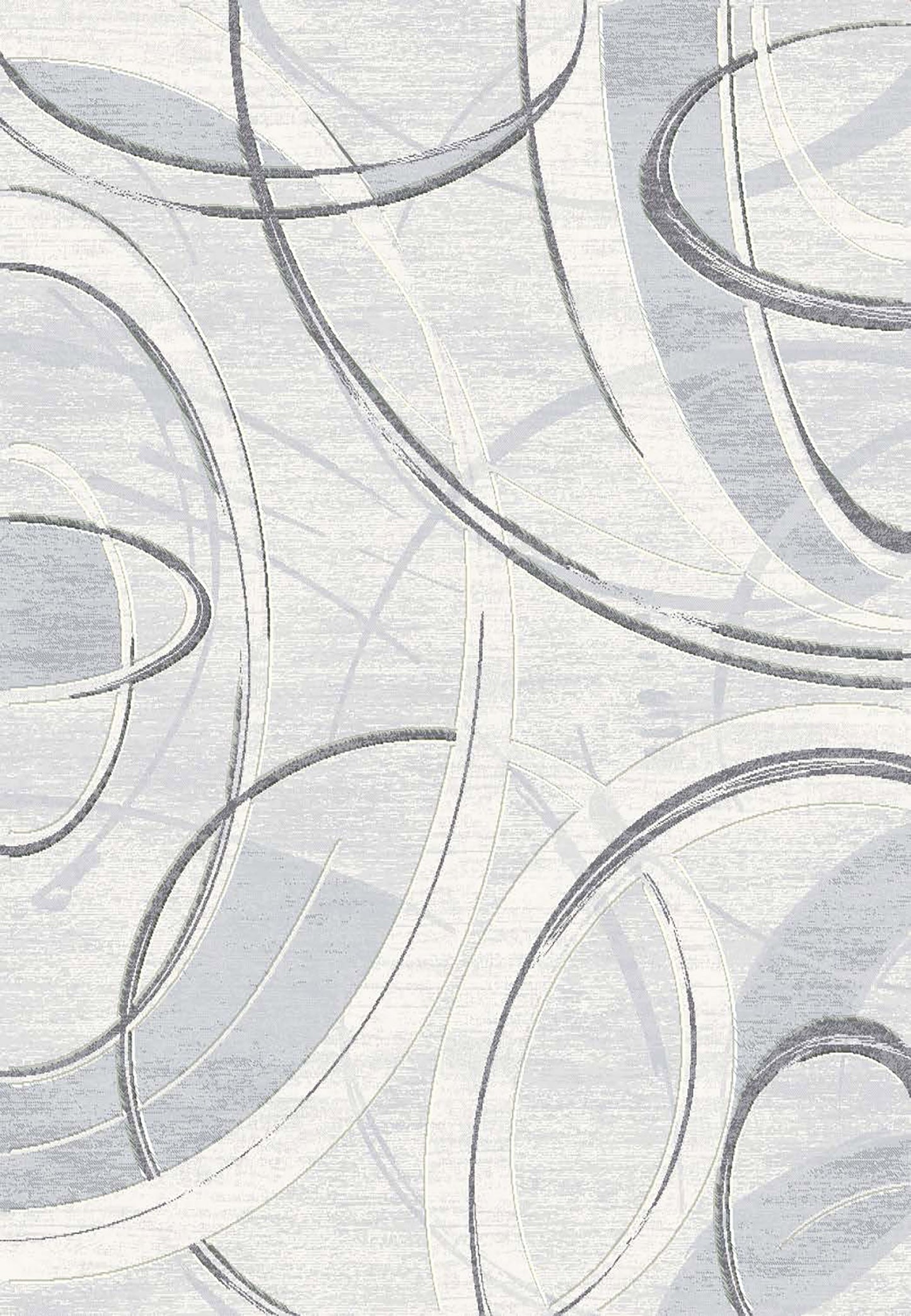 Eclipse Modern Cream/Grey/Dark Grey Geometric Medium Pile Rug