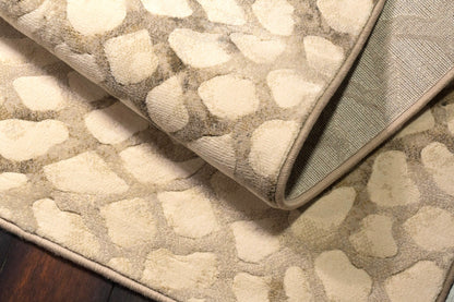 Eclipse Contemporary Ivory Modern Medium Pile Rug