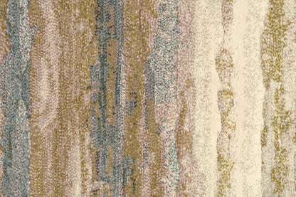 Eclipse Contemporary Blue/Grey Modern Medium Pile Rug