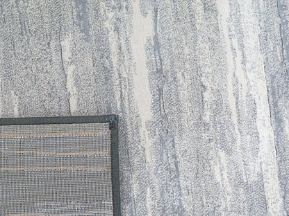 Eclipse Contemporary Grey Modern Medium Pile Rug