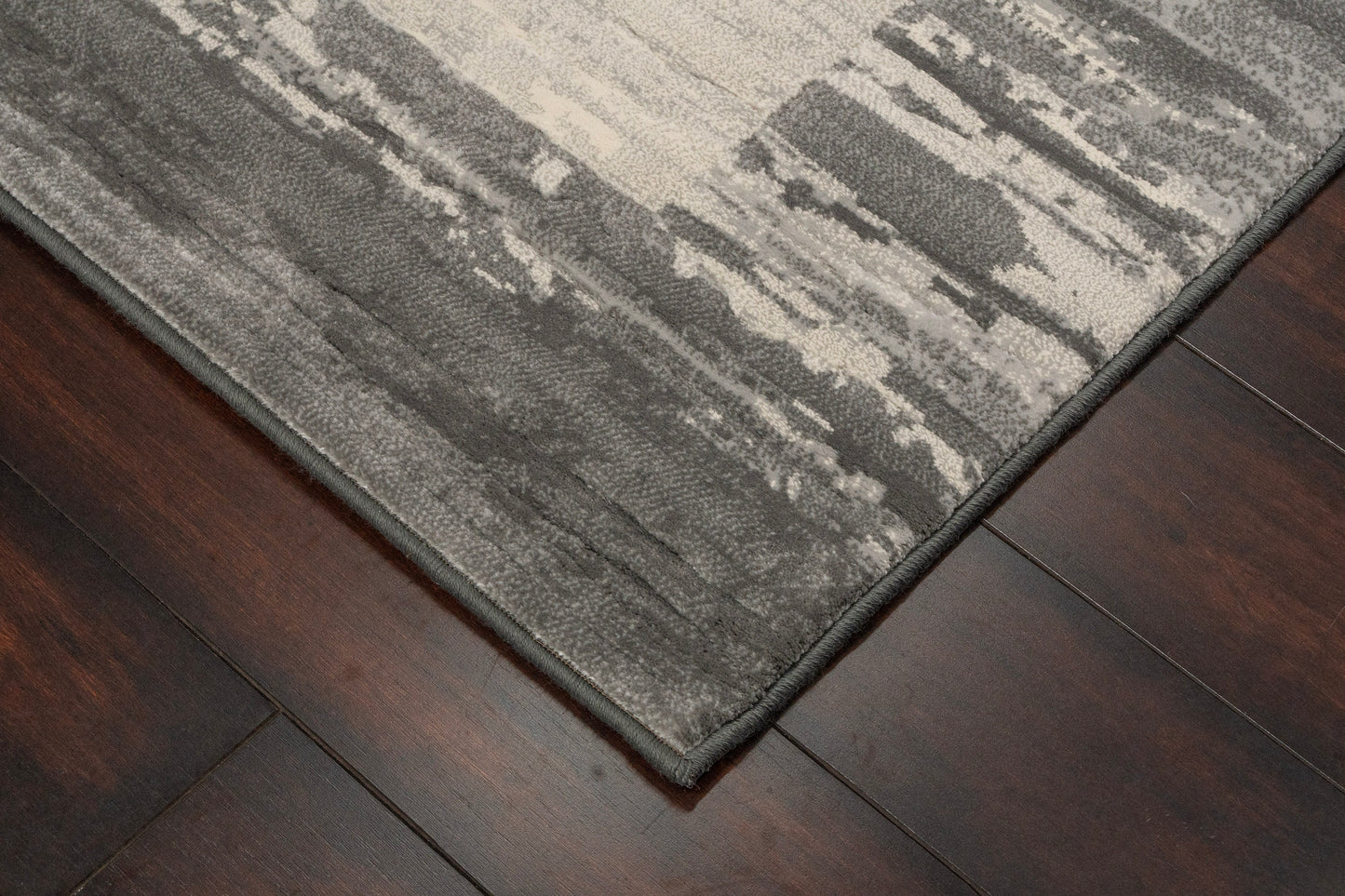 Eclipse Contemporary Grey Modern Medium Pile Rug
