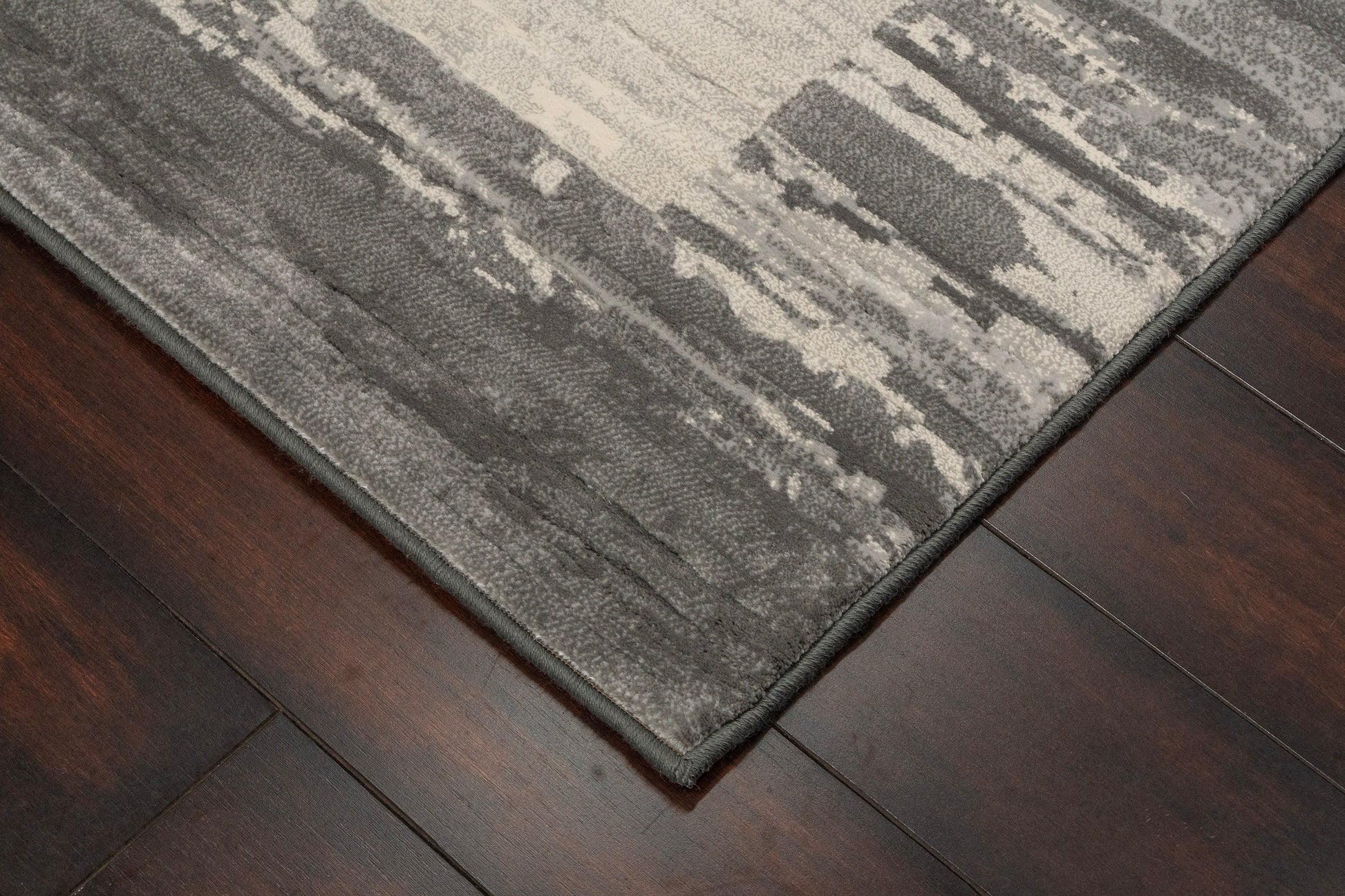 Eclipse Contemporary Grey Modern Medium Pile Rug