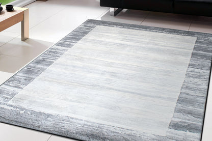 Eclipse Contemporary Grey Modern Medium Pile Rug