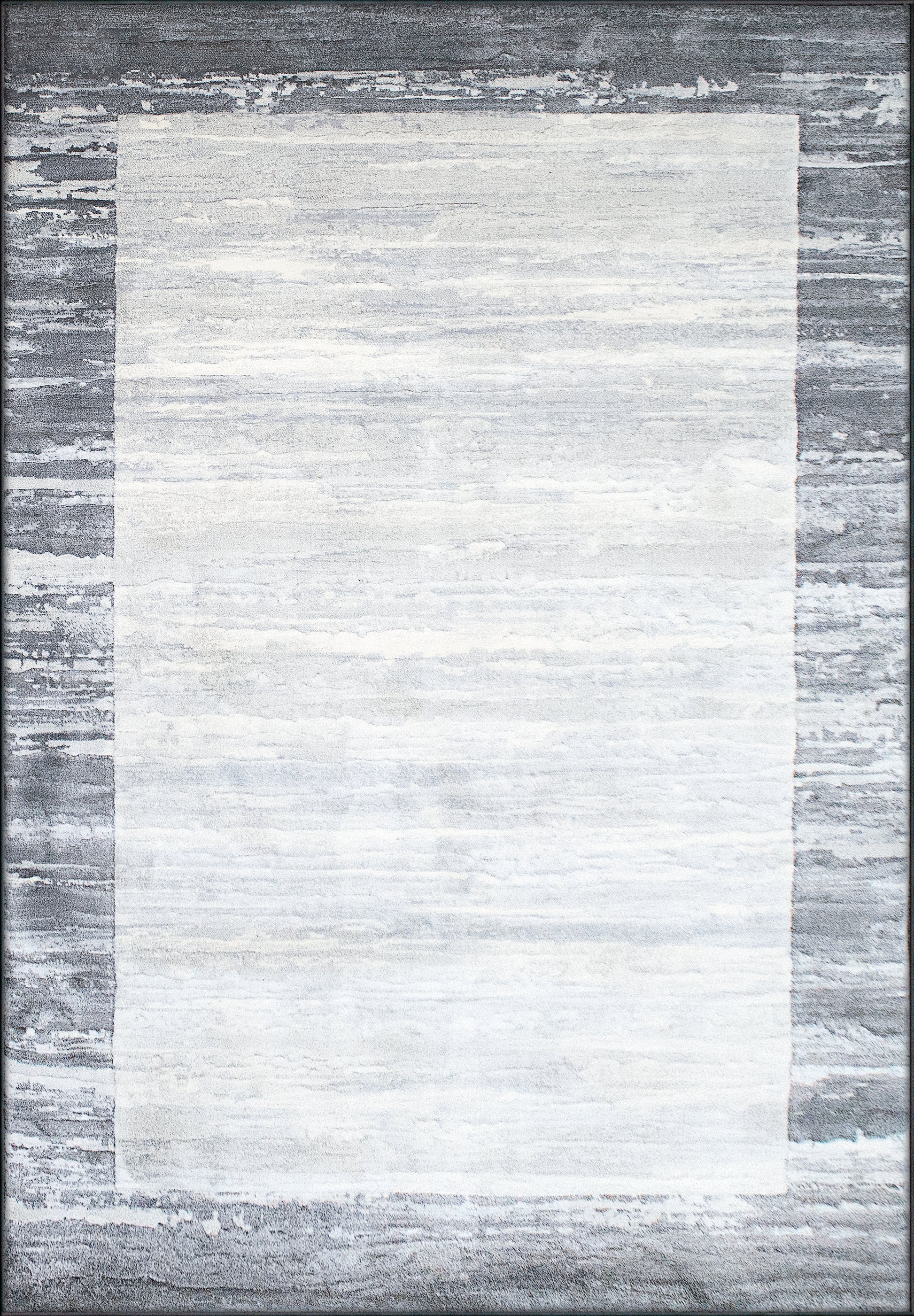 Eclipse Contemporary Grey Modern Medium Pile Rug