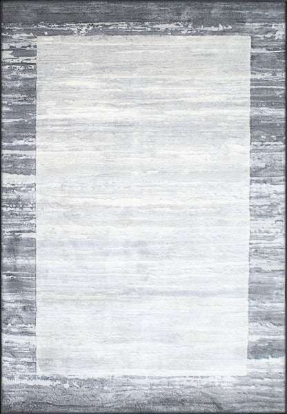 Eclipse Contemporary Grey Modern Medium Pile Rug