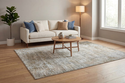 Eden Modern Cream/Go Abstract Medium Pile Rug