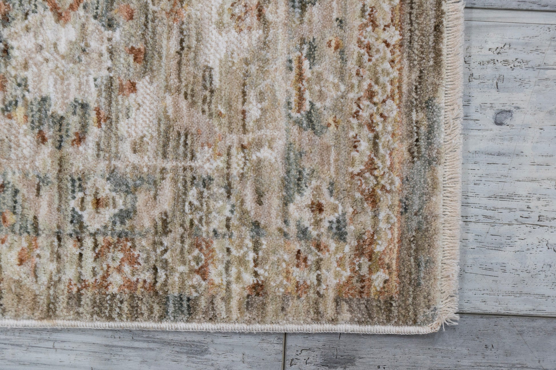 Flare Traditional Beige/Grey/Ivory Medallion Low Pile Rug