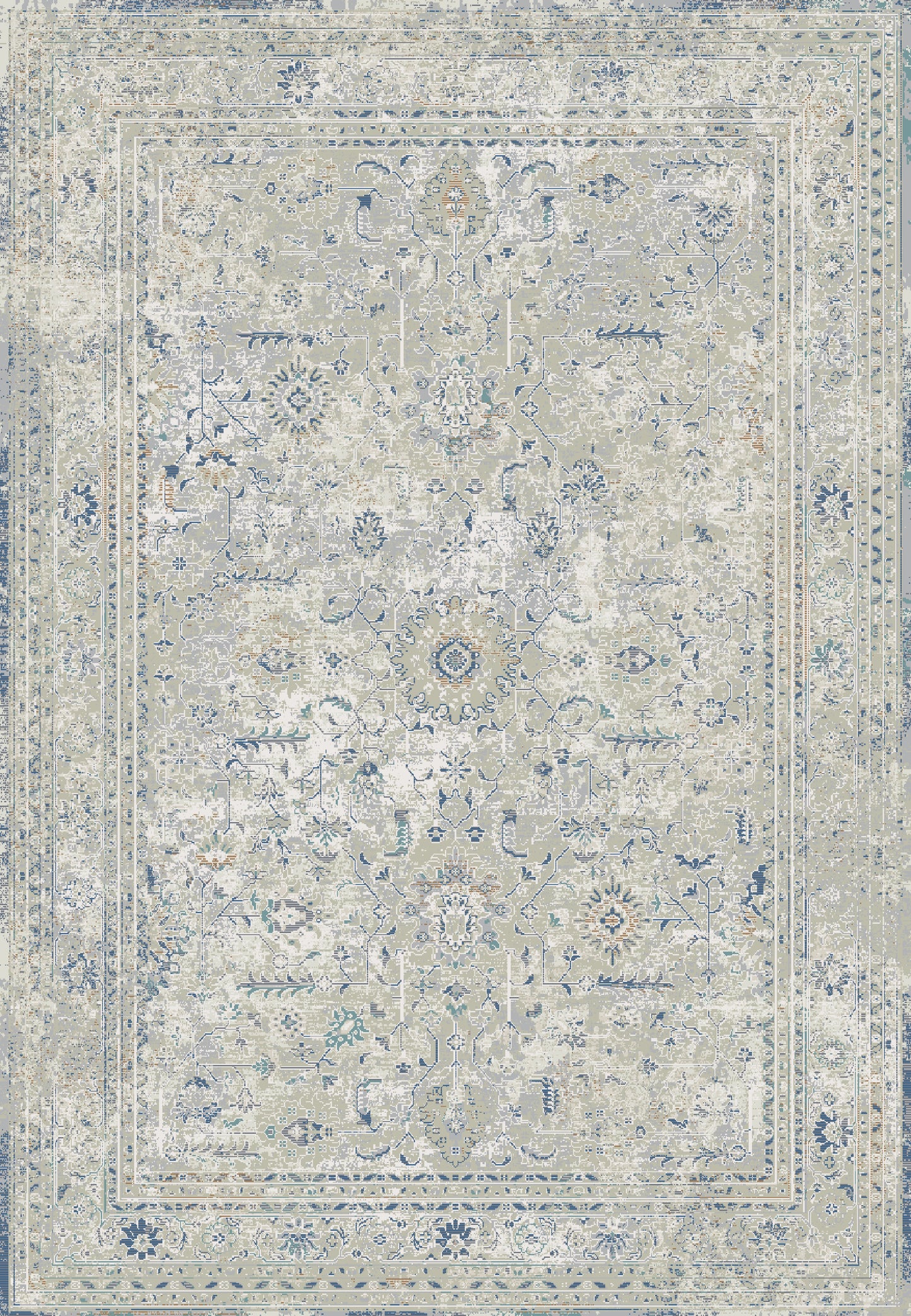 FLARE 14741 Beige/Ivory/Blue