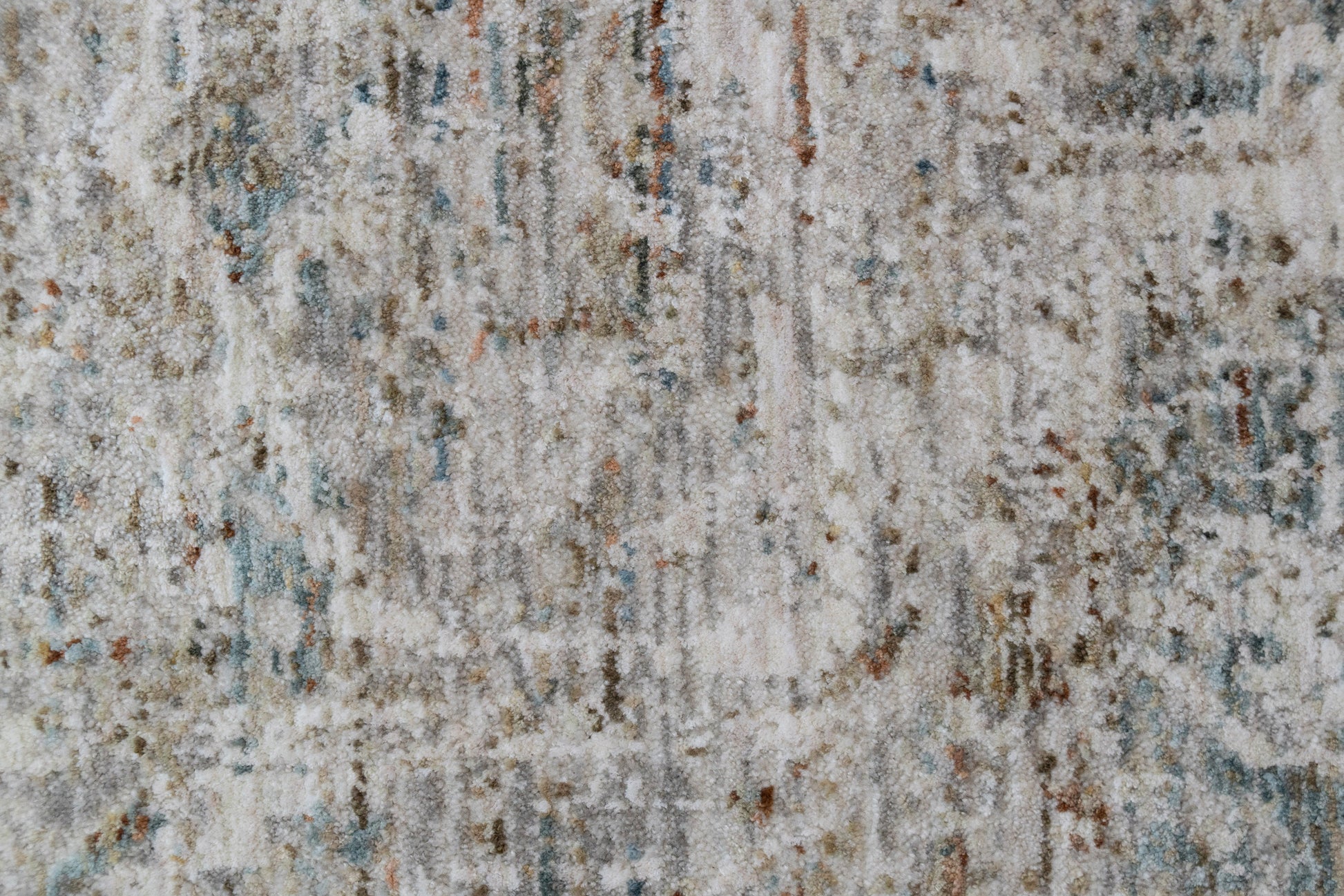 Flare Traditional Beige/Ivory/Blue Medallion Low Pile Rug