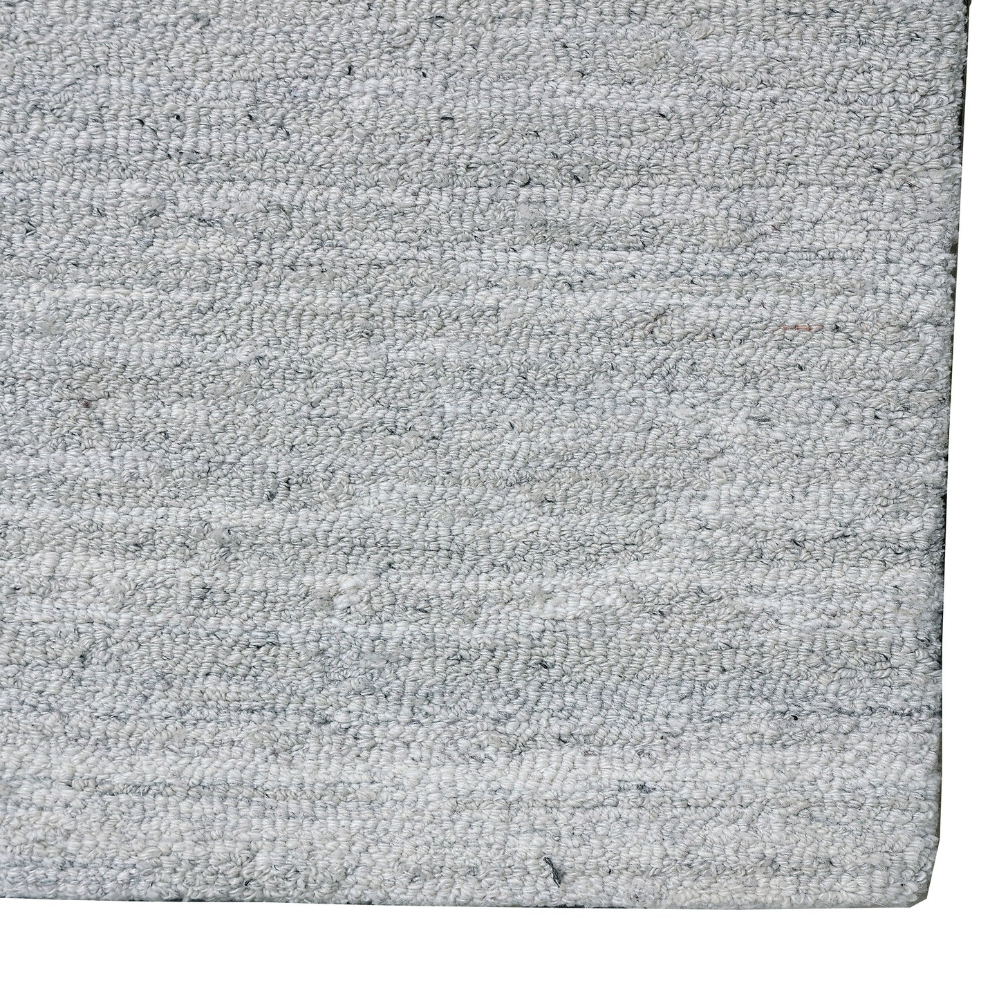 Forever Modern White/Silver Striped Low Pile Rug