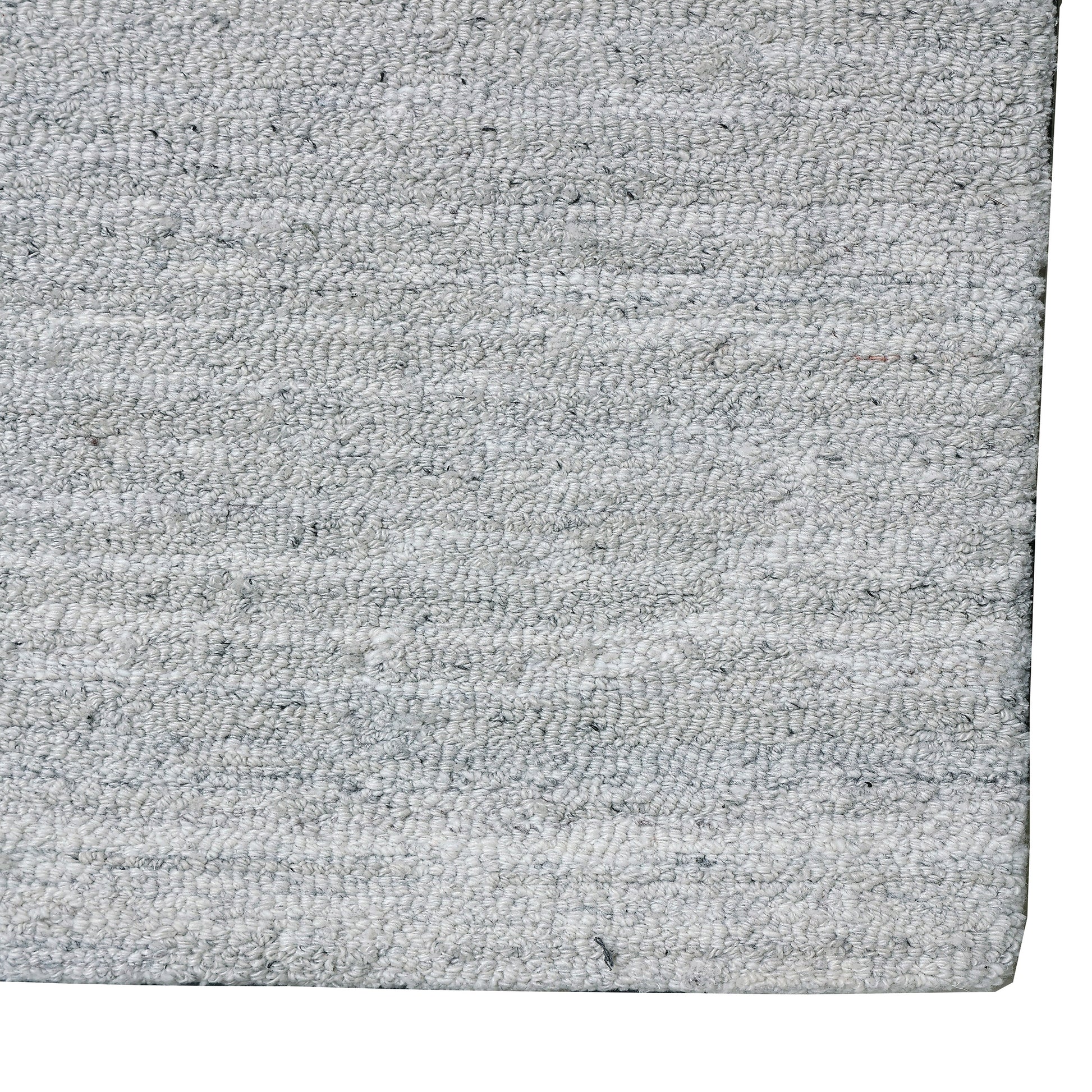 Forever Modern White/Silver Striped Low Pile Rug