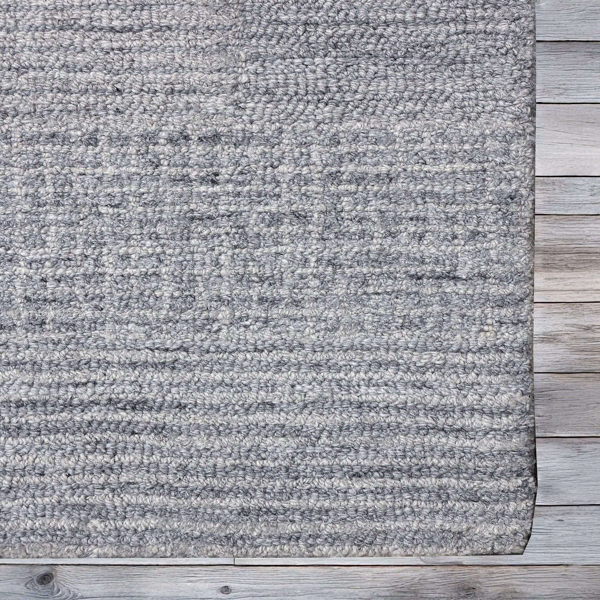 Forever Modern Light Grey/Silver Geometric Low Pile Rug