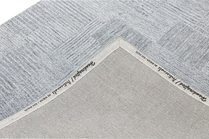 Forever Modern Light Grey/Silver Geometric Low Pile Rug