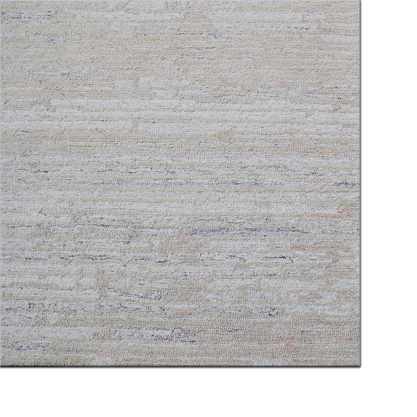 Forever Modern Light Beige Striped Low Pile Rug