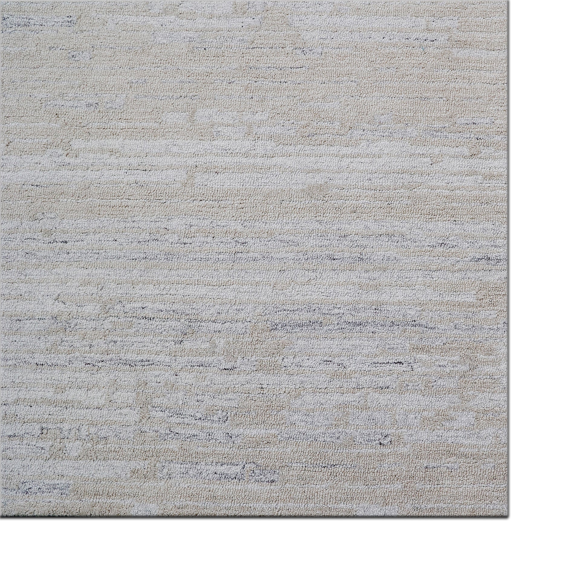 Forever Modern Light Beige Striped Low Pile Rug