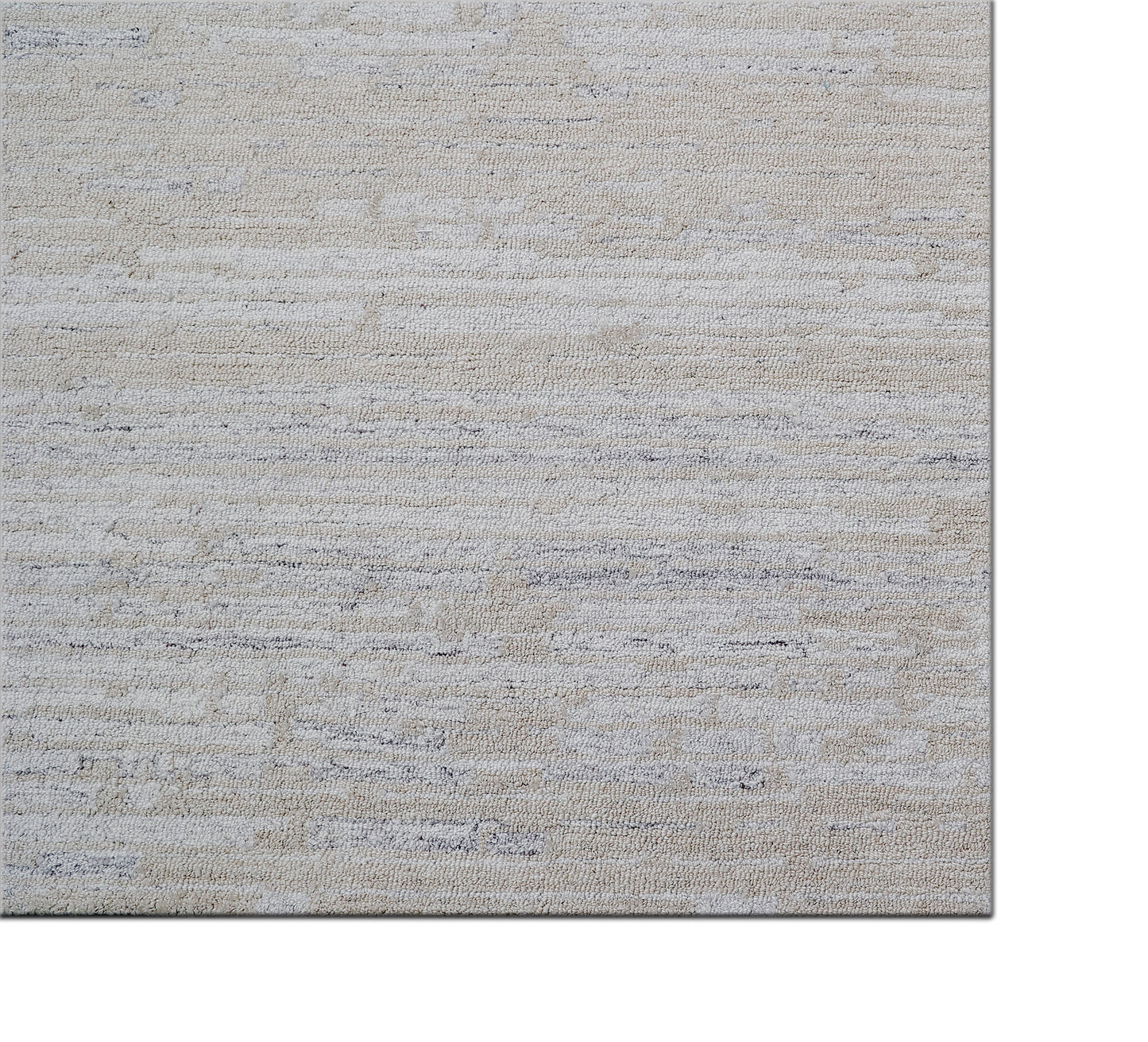 Forever Modern Light Beige Striped Low Pile Rug