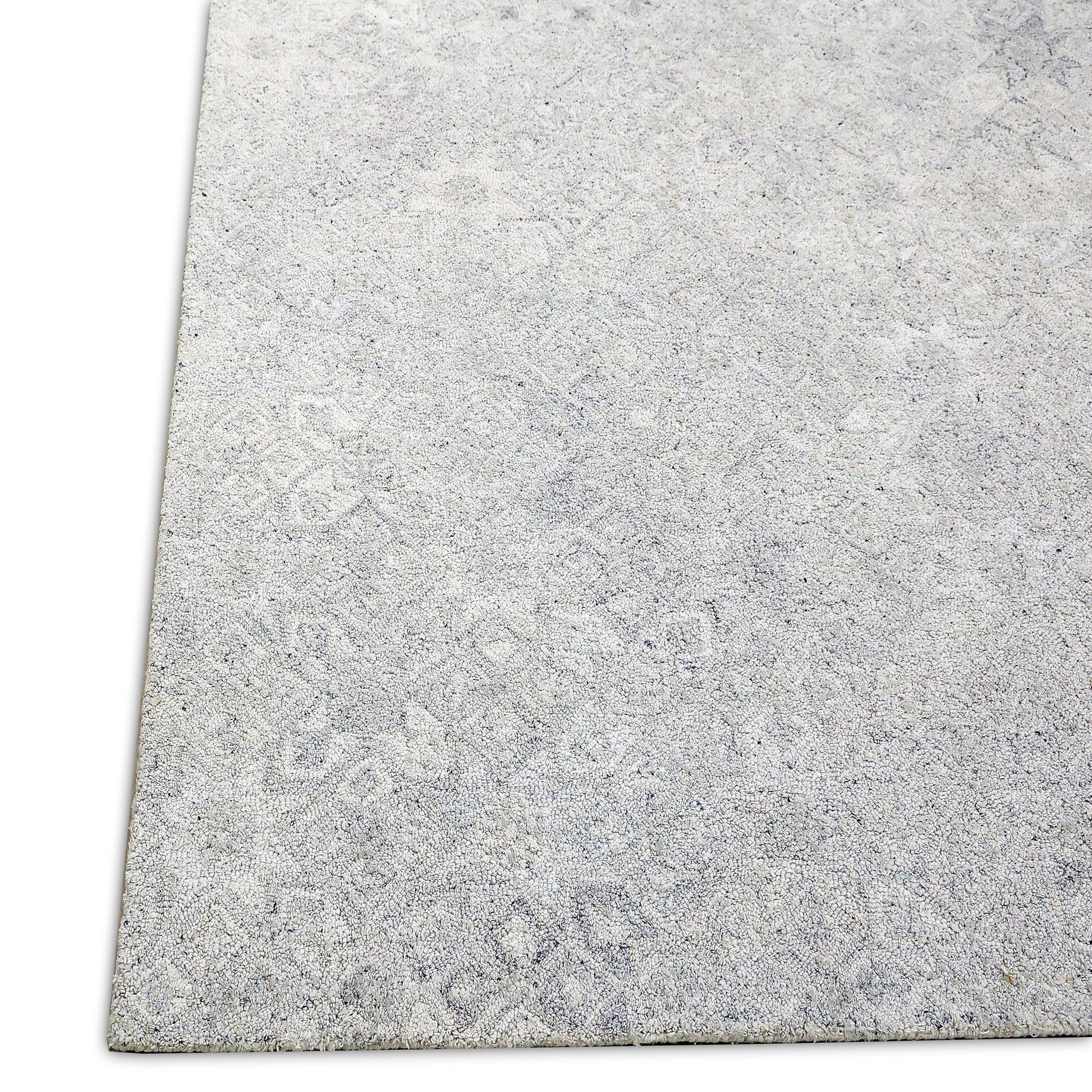 Forever Modern Silver Geometric Low Pile Rug