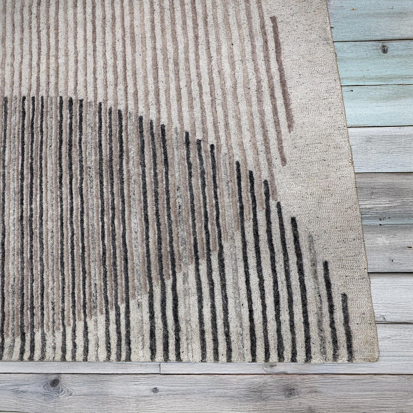 Forever Modern Silver/Grey Geometric Low Pile Rug