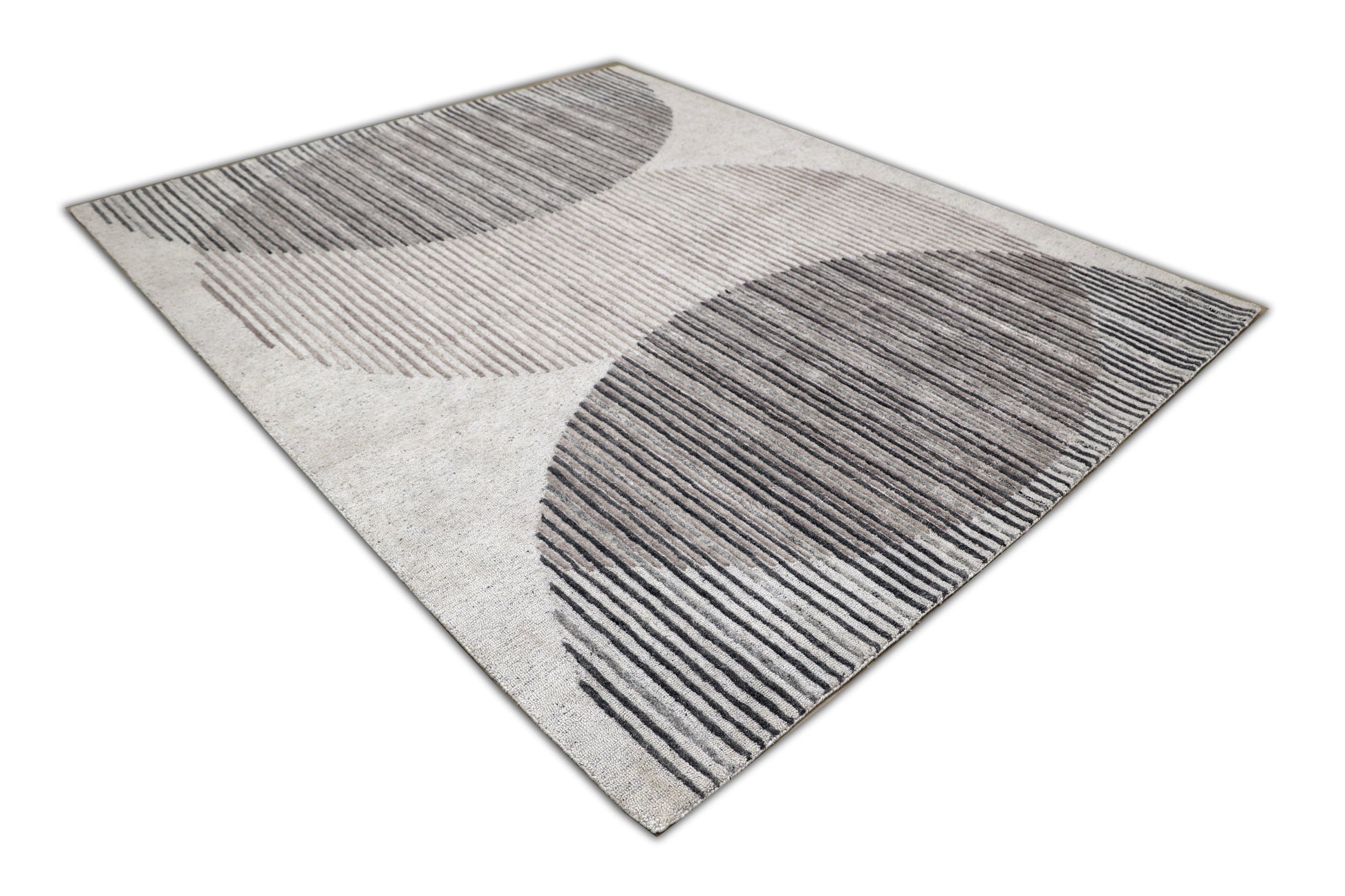 Forever Modern Silver/Grey Geometric Low Pile Rug