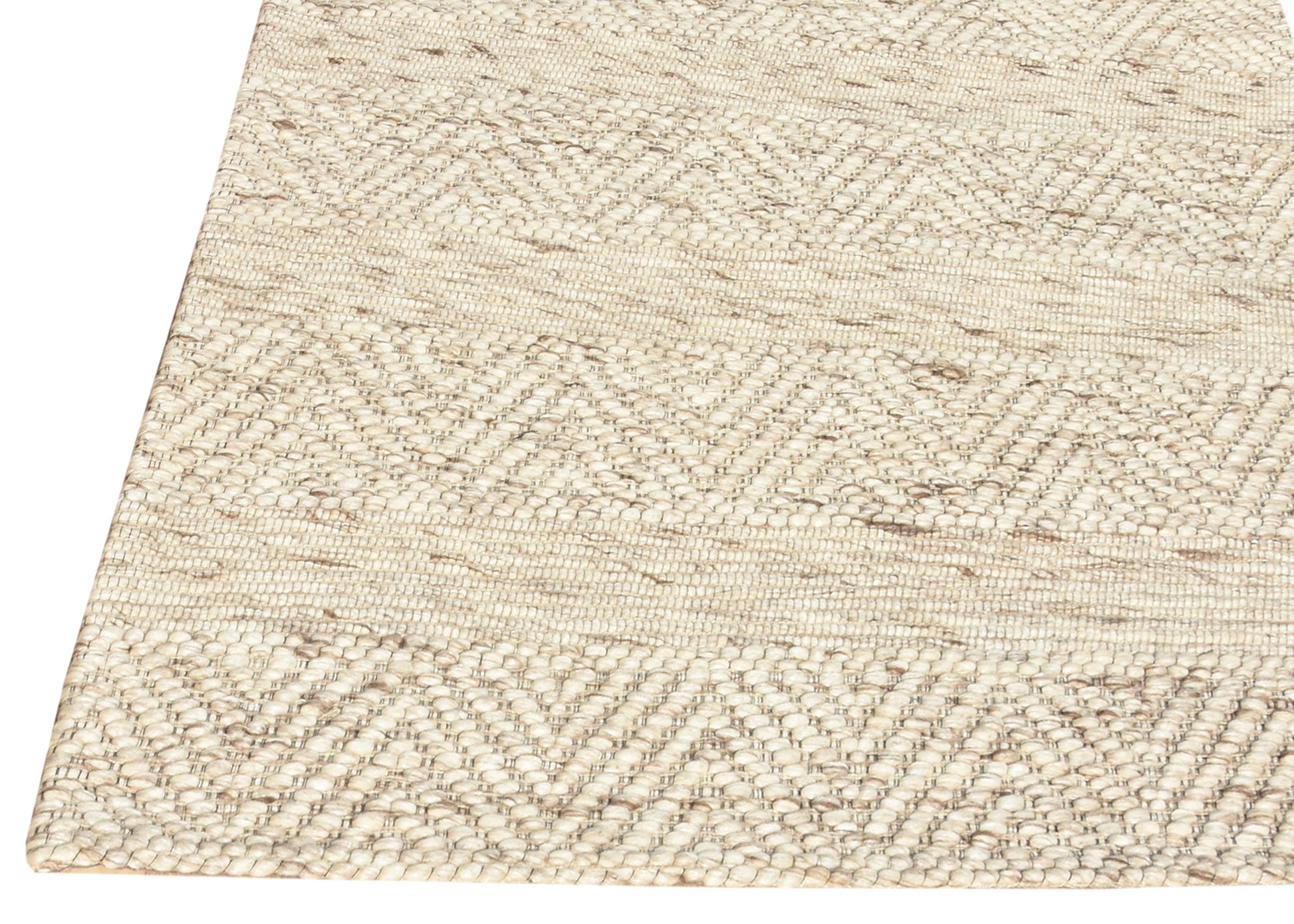 Grove Modern Beige Geometric Medium Pile Rug