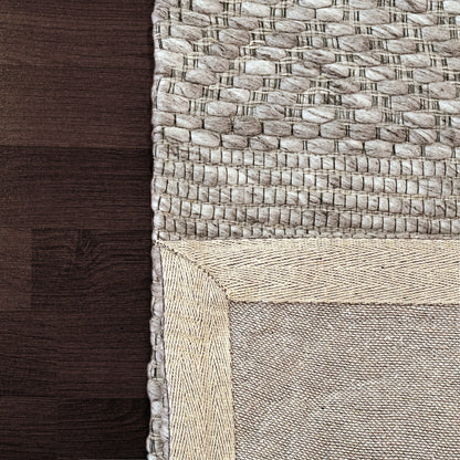 Grove Contemporary Grey Striped Medium Pile Rug