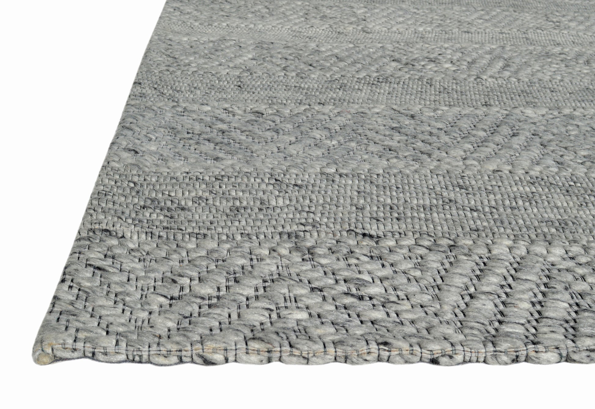 Grove Contemporary Grey Striped Medium Pile Rug