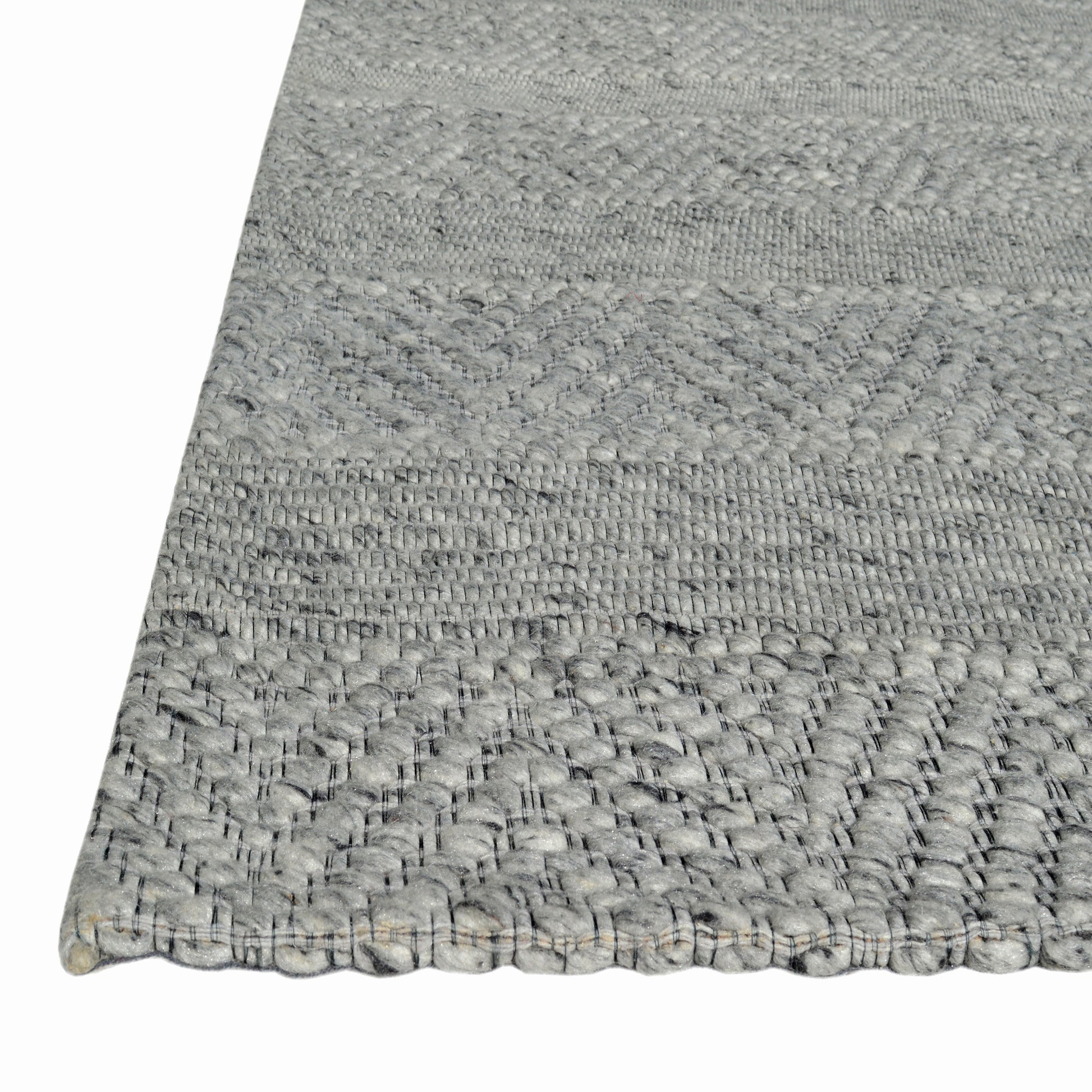 Grove Contemporary Grey Striped Medium Pile Rug