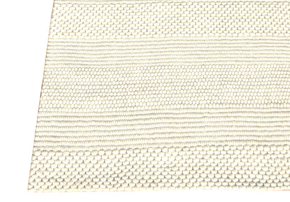 Grove Modern Ivory Striped Medium Pile Rug