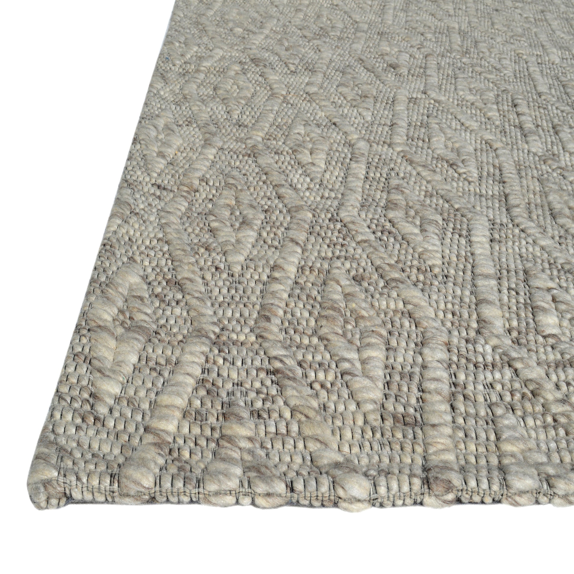 Grove Contemporary Mix Grey Geometric Medium Pile Rug
