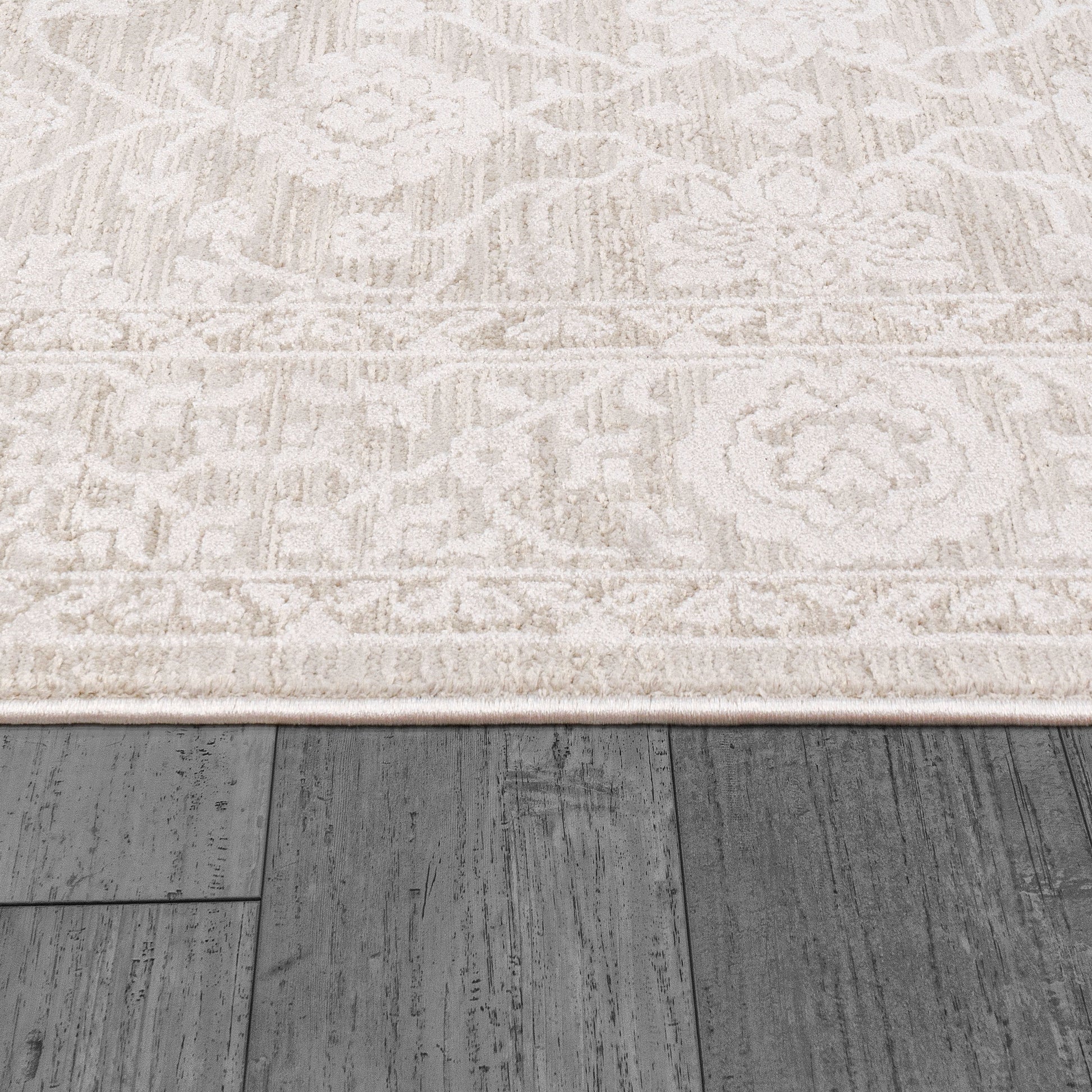Hamilton Traditional Cream Floral Medium Pile Rug