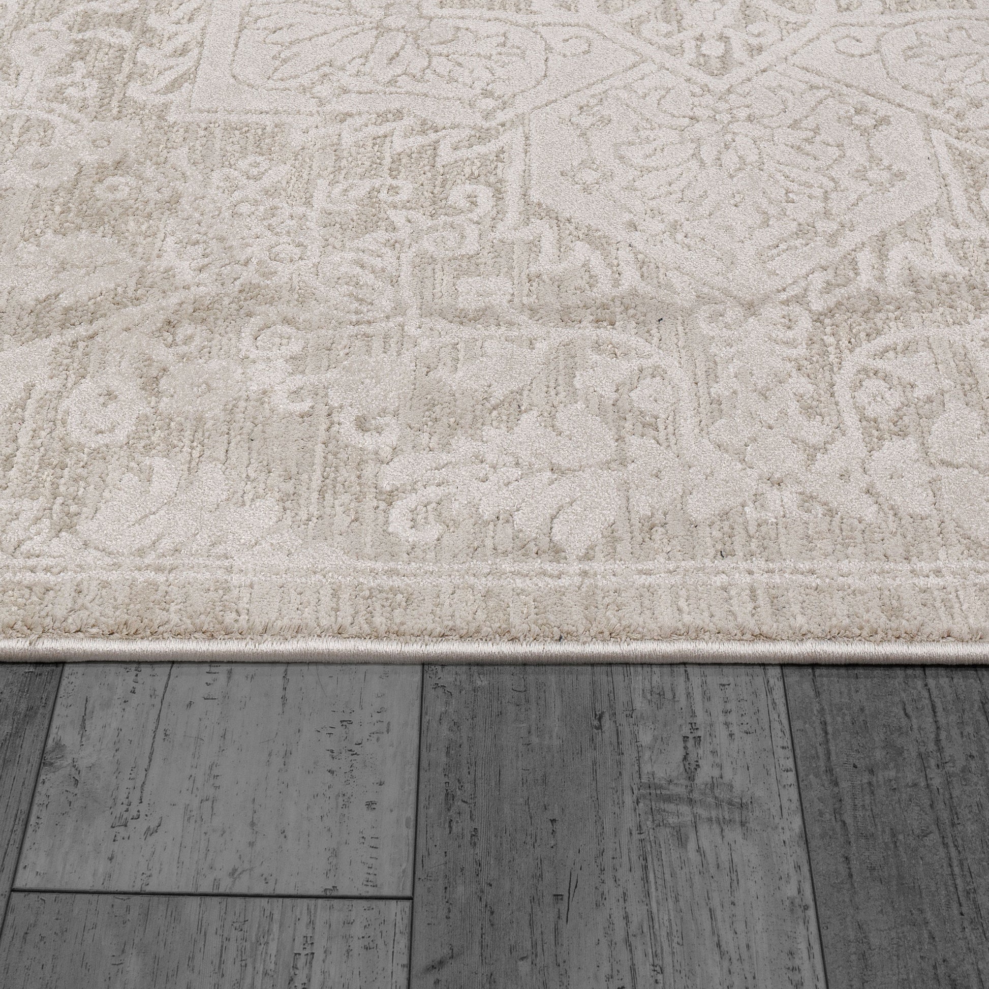 Hamilton Traditional Cream Medallion Medium Pile Rug