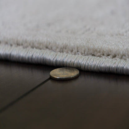 Hamilton Traditional Ivory/Grey Medallion Medium Pile Rug