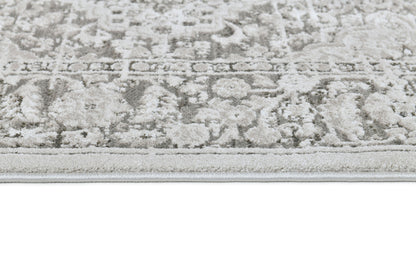 Hamilton Traditional Grey/Dark Grey Medallion Medium Pile Rug
