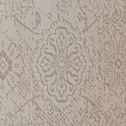 Harmony Contemporary Ivory/Beige Damask Medium Pile Rug