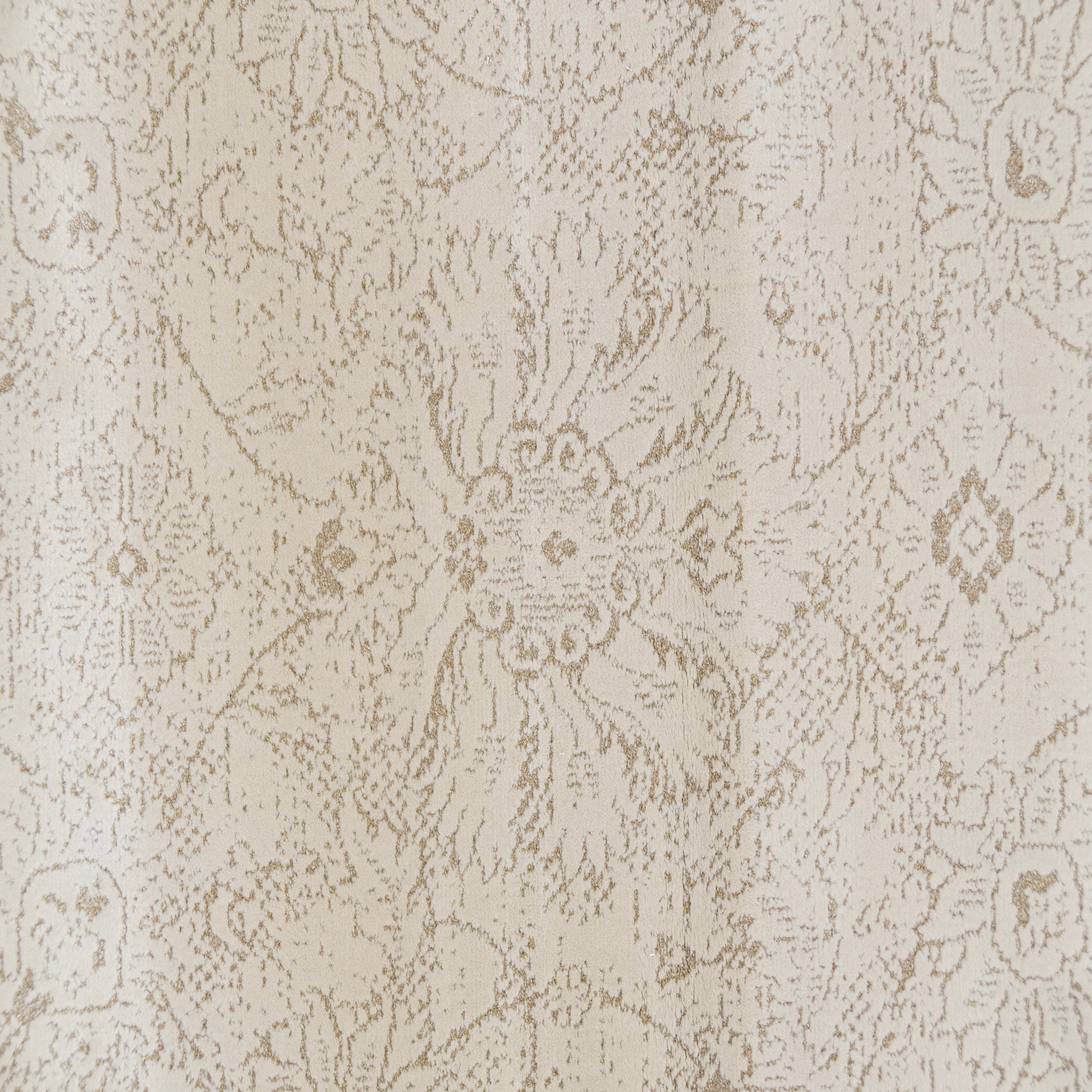 Harmony Contemporary Beige/Ivory Damask Medium Pile Rug