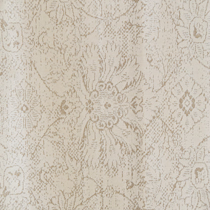 Harmony Contemporary Beige/Ivory Damask Medium Pile Rug