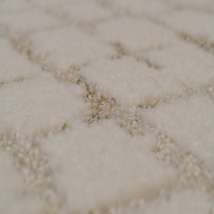 Harmony Contemporary Ivory/Beige Geometric Medium Pile Rug