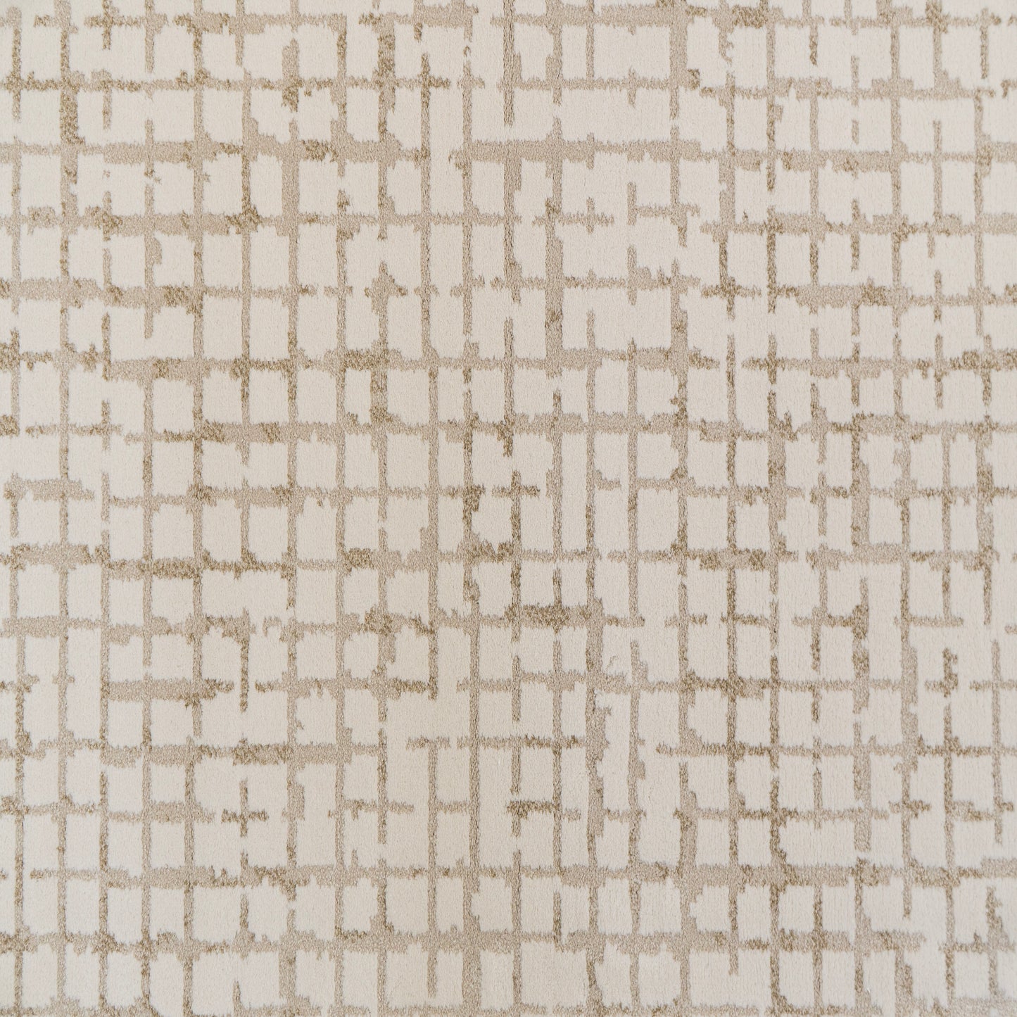 Harmony Contemporary Ivory/Beige Geometric Medium Pile Rug
