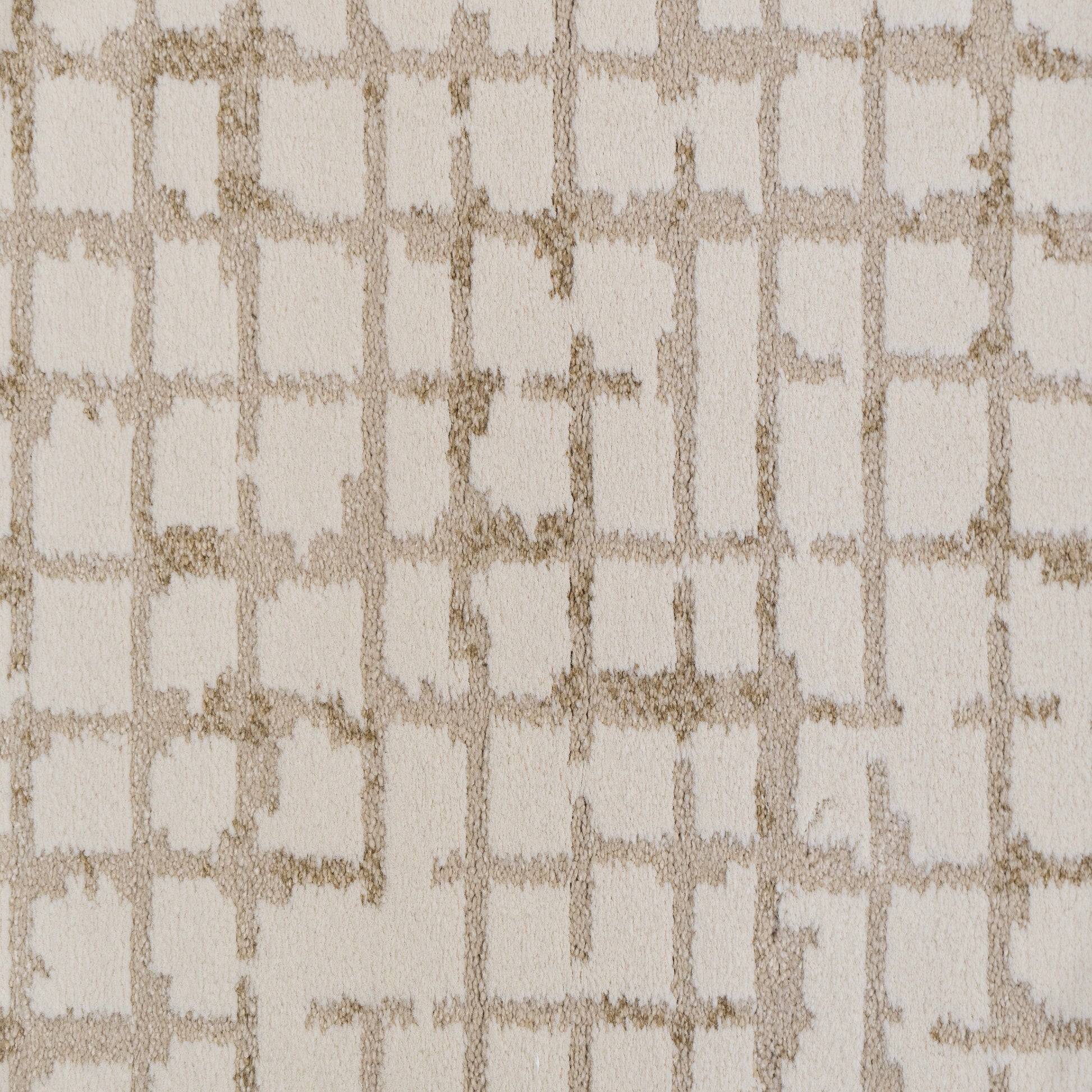 Harmony Contemporary Ivory/Beige Geometric Medium Pile Rug