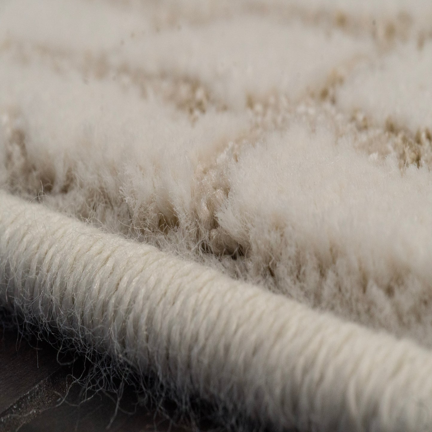 Harmony Contemporary Ivory/Beige Geometric Medium Pile Rug