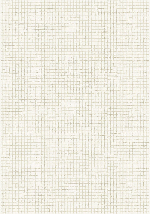Harmony Contemporary Ivory/Beige Geometric Medium Pile Rug
