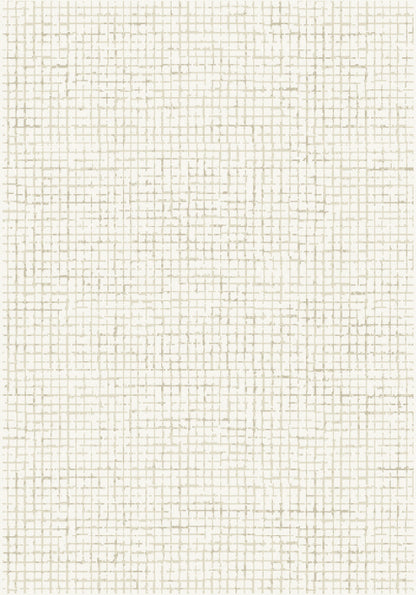 Harmony Contemporary Ivory/Beige Geometric Medium Pile Rug