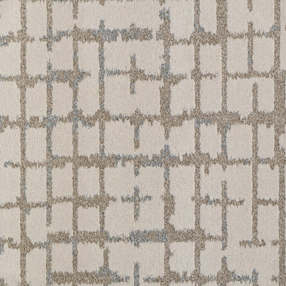 Harmony Contemporary Beige/Grey Geometric Medium Pile Rug