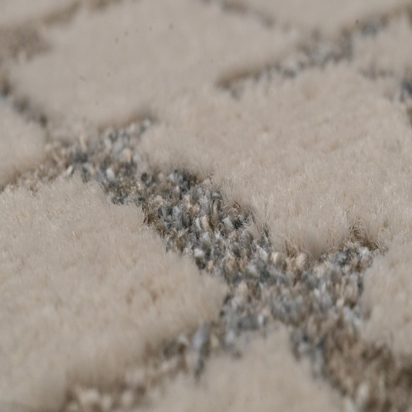 Harmony Contemporary Beige/Grey Geometric Medium Pile Rug