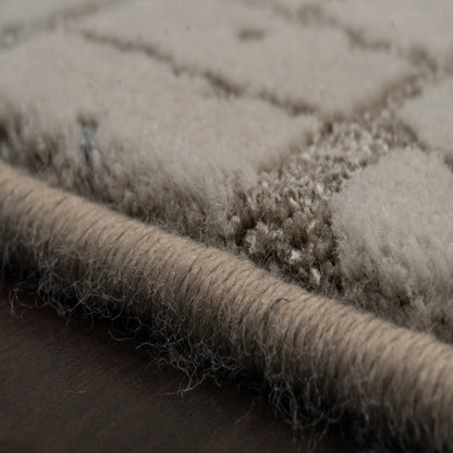 Harmony Contemporary Beige/Grey Geometric Medium Pile Rug