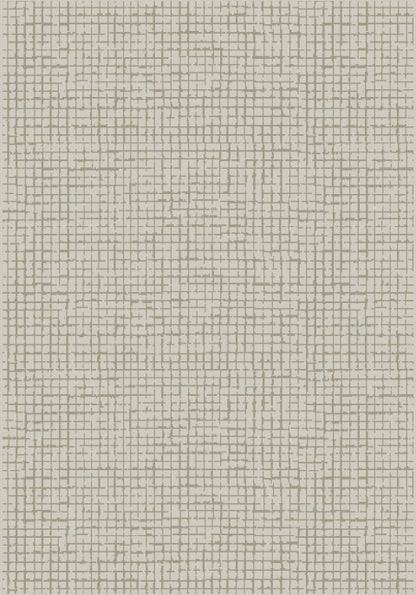Harmony Contemporary Beige/Grey Geometric Medium Pile Rug