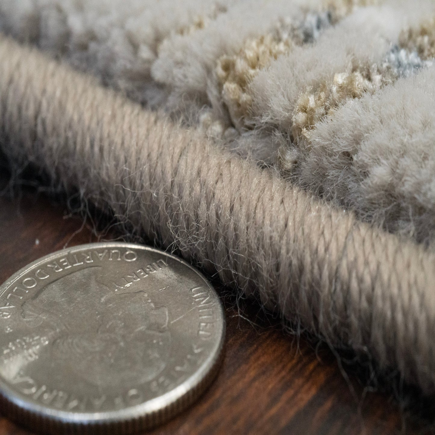 Harmony Contemporary Beige/Grey Plaid Medium Pile Rug