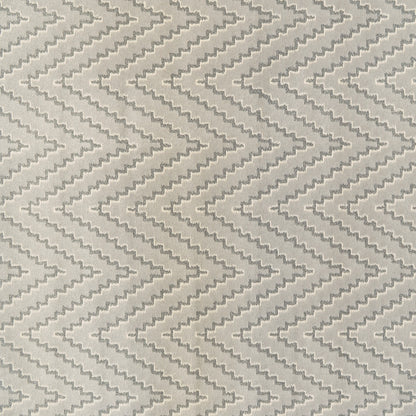 Harmony Contemporary Ivory/Blue Chevron Medium Pile Rug