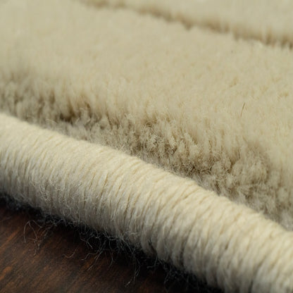 Harmony Contemporary Ivory/Grey Chevron Medium Pile Rug